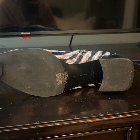 Sigerson Morrison Zebra Pattern Ankle Boots 38 - Picture 7 of 10